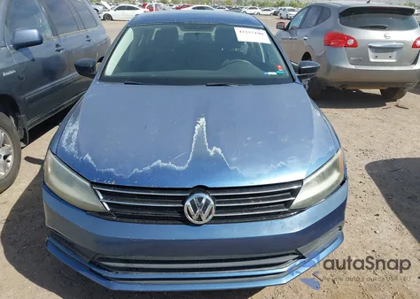 2015 Volkswagen Jetta 2.0L S из США, поврежденный, VIN 3VW2K7AJ6FM356104